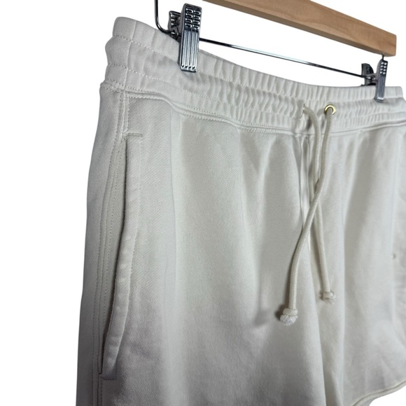 J. Crew Women’s University Terry Long Cutoff Sweat Shorts in Tan Size M - Picture 3 of 10